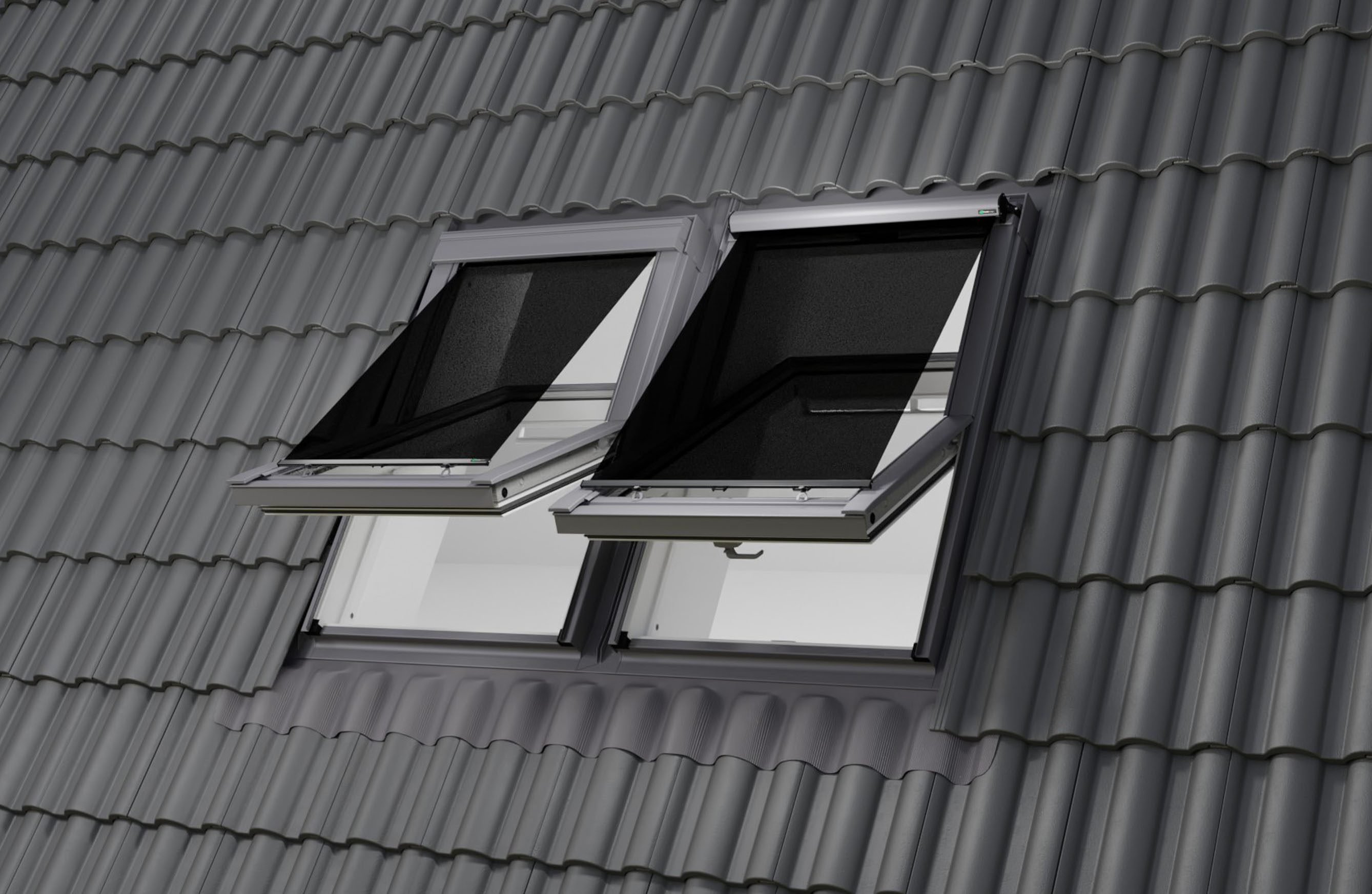 Hitzeschutz-Markise für Dachfenster